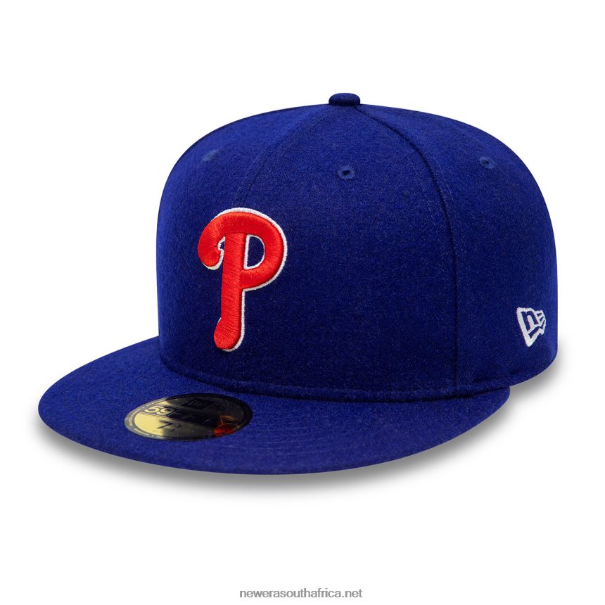 Philadelphia Phillies Anniversary Wool Blue 59FIFTY Fitted Cap New Era TRBRBN268