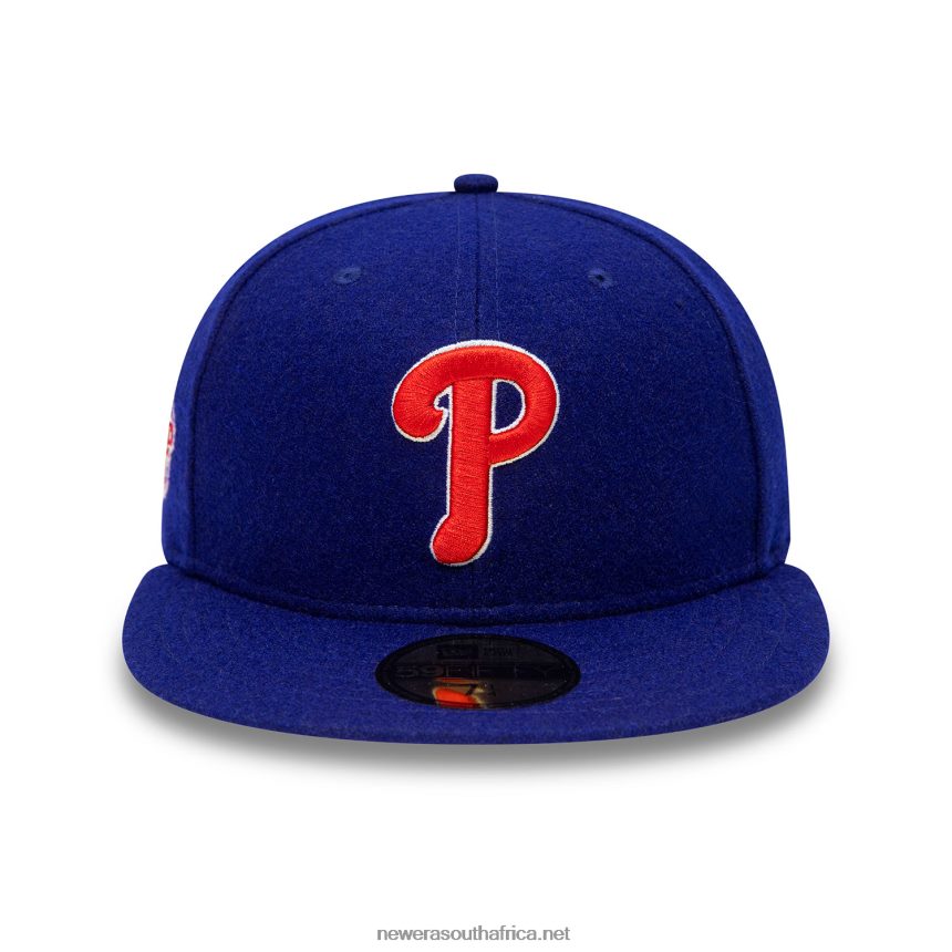 Philadelphia Phillies Anniversary Wool Blue 59FIFTY Fitted Cap New Era TRBRBN268