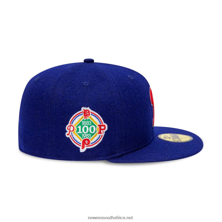 Philadelphia Phillies Anniversary Wool Blue 59FIFTY Fitted Cap New Era TRBRBN268