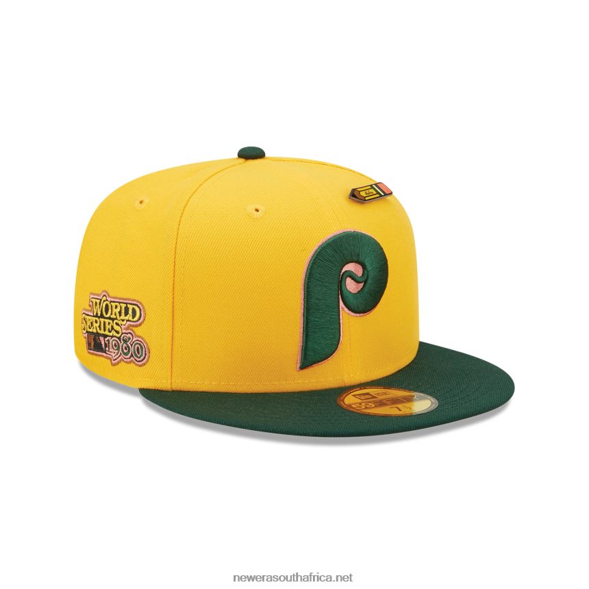Philadelphia Phillies Back to School Yellow 59FIFTY Fitted Cap New Era TRBRBN1318