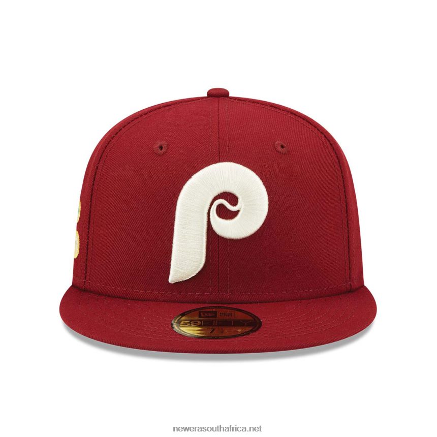 Philadelphia Phillies Citrus Pop Dark Red 59FIFTY Fitted Cap New Era TRBRBN1178