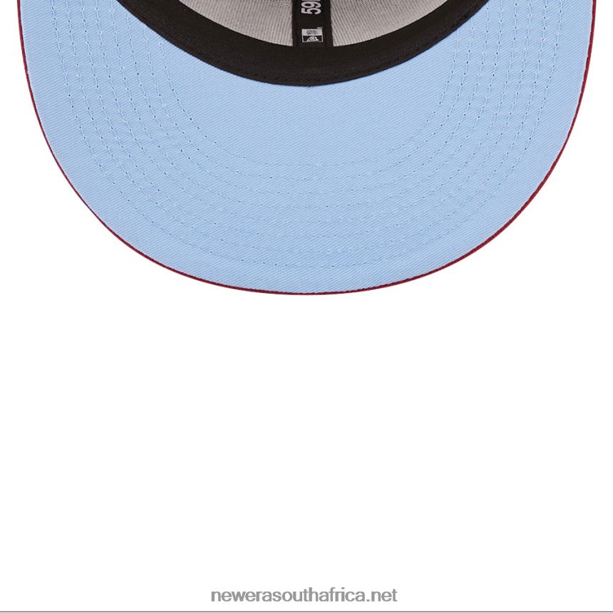 Philadelphia Phillies Comic Cloud Dark Red 59FIFTY Fitted Cap New Era TRBRBN116