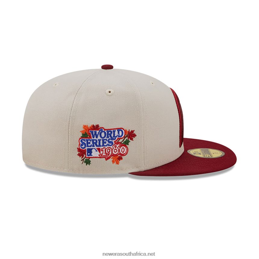 Philadelphia Phillies Fall Classic White 59FIFTY Fitted Cap New Era TRBRBN1307