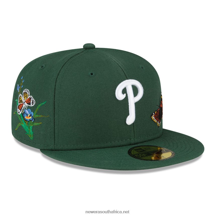 Philadelphia Phillies Felt x MLB Dark Green 59FIFTY Fitted Cap New Era TRBRBN871