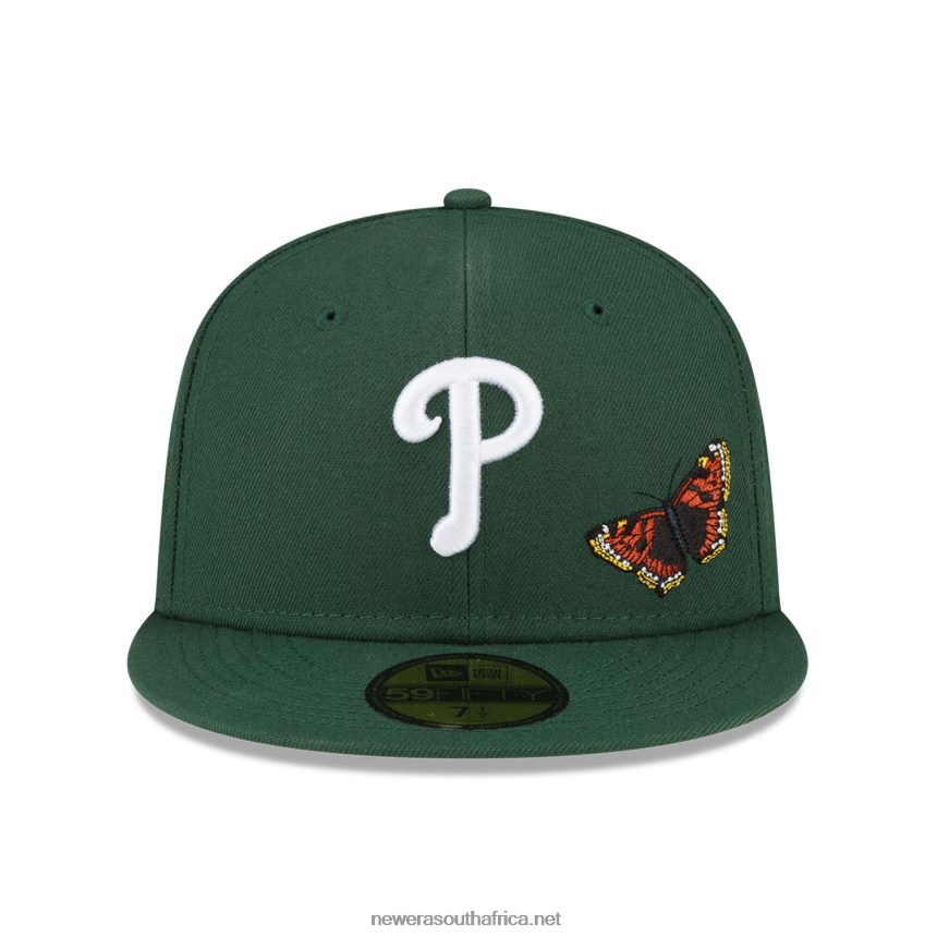 Philadelphia Phillies Felt x MLB Dark Green 59FIFTY Fitted Cap New Era TRBRBN871