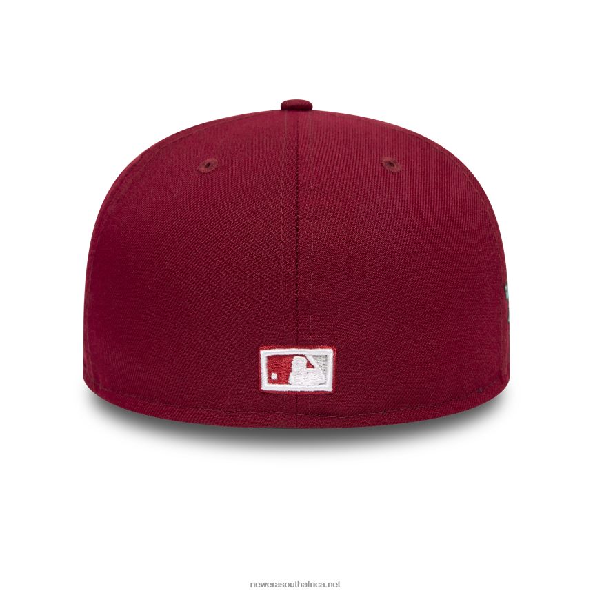 Philadelphia Phillies Groovy Dark Red 59FIFTY Fitted Cap New Era TRBRBN295