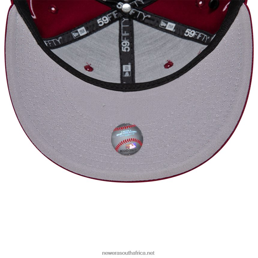 Philadelphia Phillies Historic Champs Dark Red 59FIFTY Fitted Cap New Era TRBRBN521