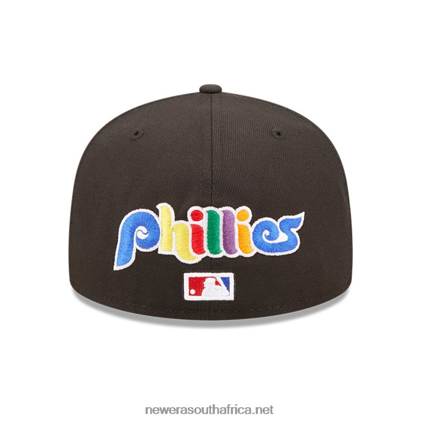 Philadelphia Phillies MLB Prismatic Black 59FIFTY Fitted Cap New Era TRBRBN489