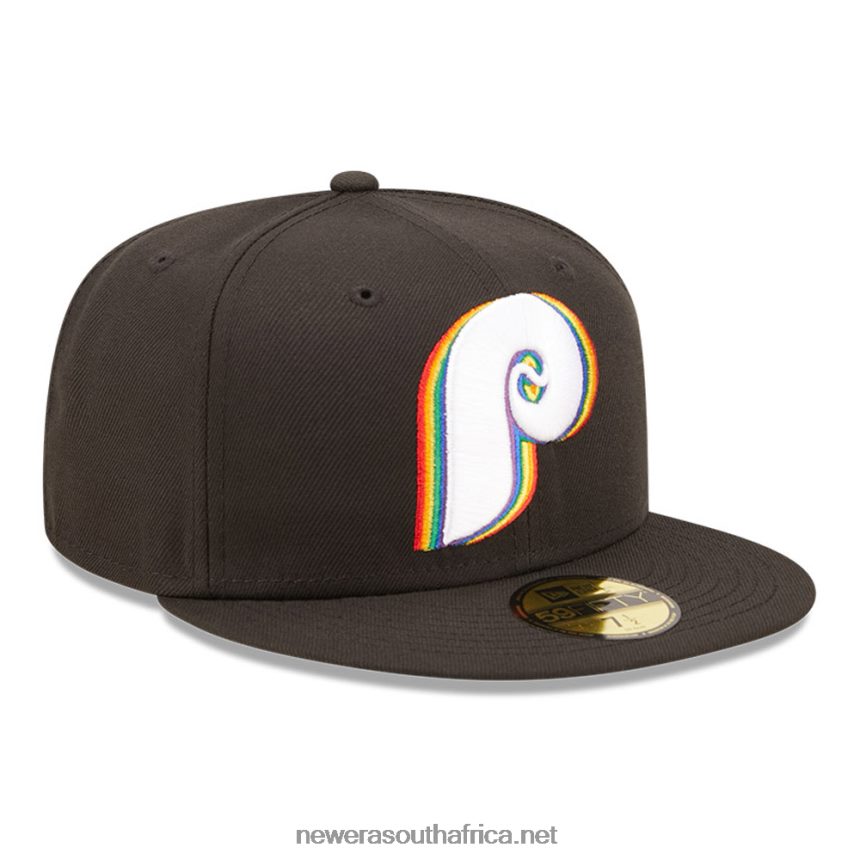 Philadelphia Phillies MLB Prismatic Black 59FIFTY Fitted Cap New Era TRBRBN489
