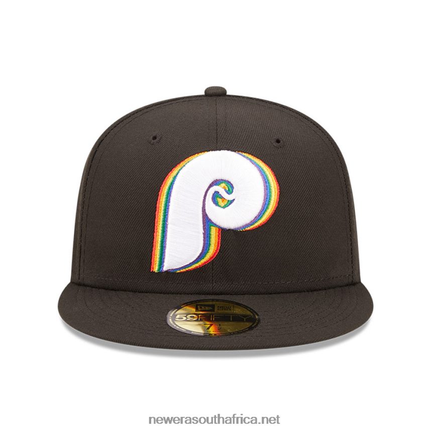 Philadelphia Phillies MLB Prismatic Black 59FIFTY Fitted Cap New Era TRBRBN489