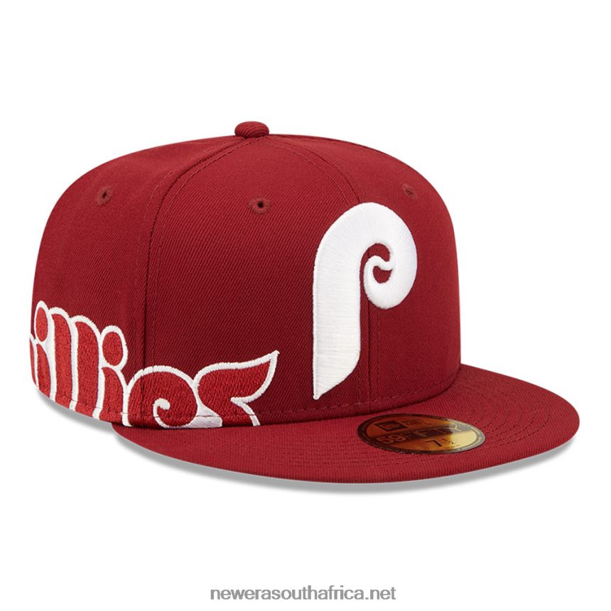 Philadelphia Phillies MLB Side Split Red 59FIFTY Fitted Cap New Era TRBRBN666
