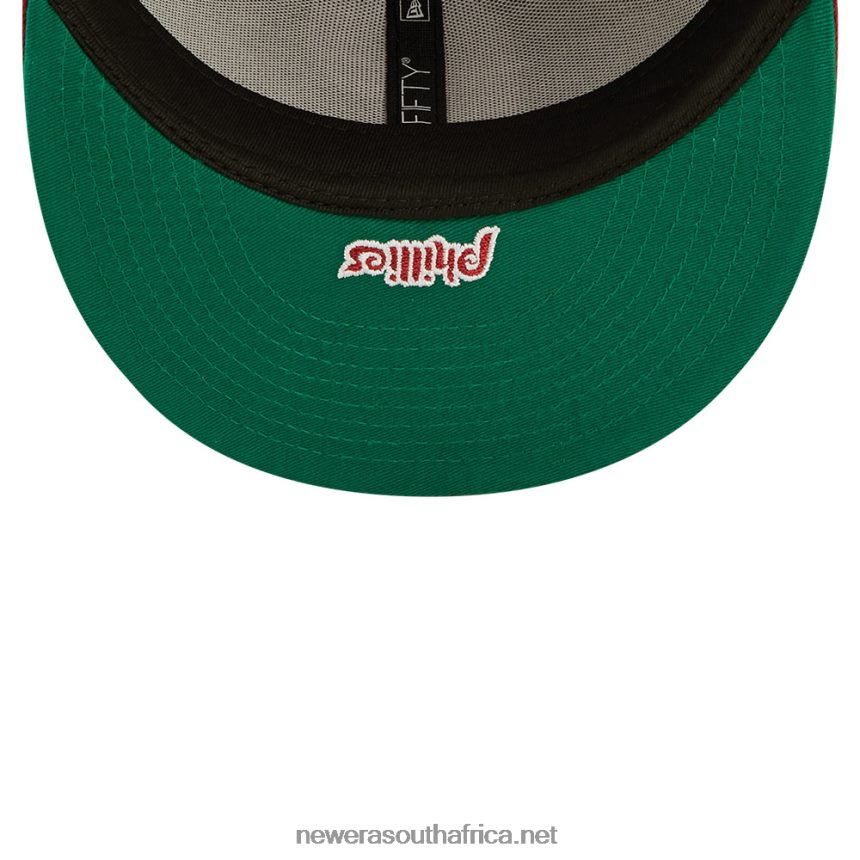 Philadelphia Phillies MLB Side Split Red 59FIFTY Fitted Cap New Era TRBRBN666