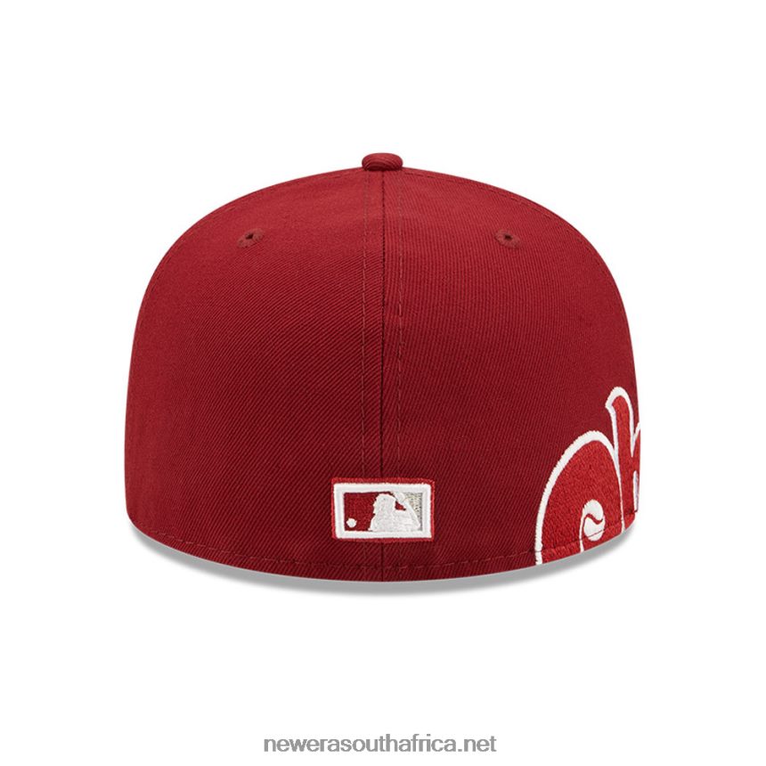 Philadelphia Phillies MLB Side Split Red 59FIFTY Fitted Cap New Era TRBRBN666