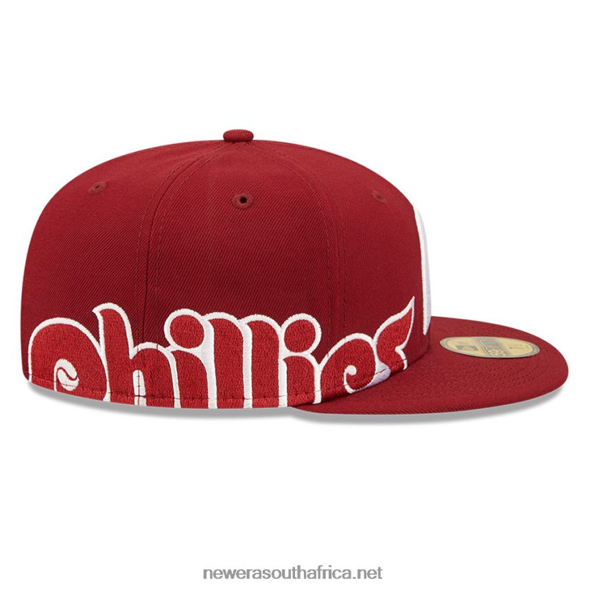 Philadelphia Phillies MLB Side Split Red 59FIFTY Fitted Cap New Era TRBRBN666