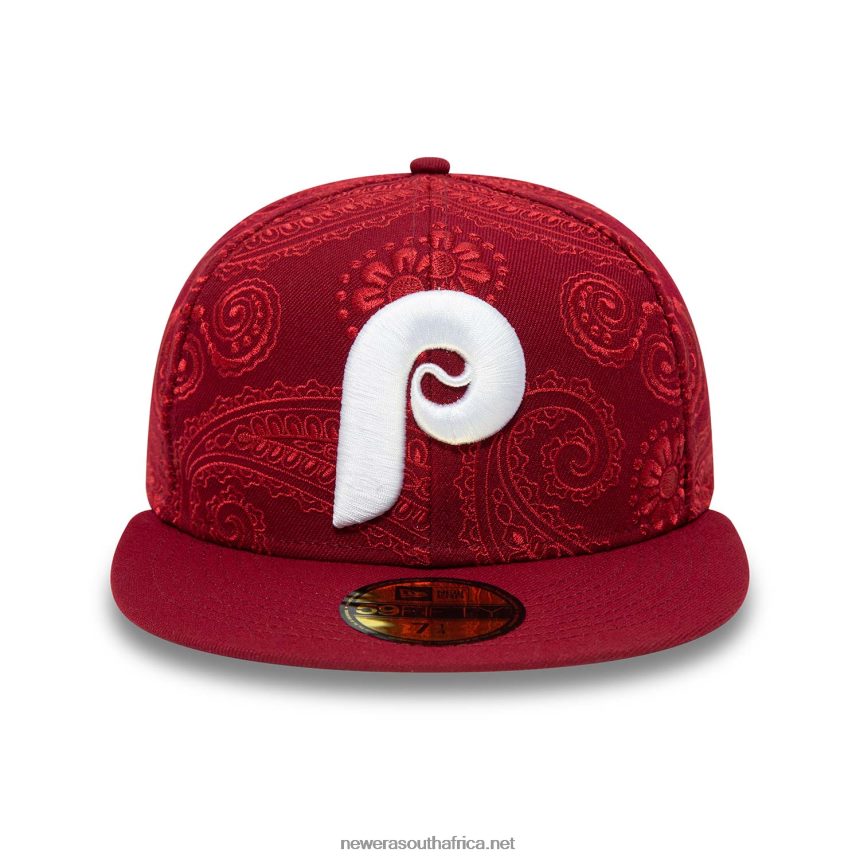 Philadelphia Phillies MLB Swirl Red 59FIFTY Fitted Cap New Era TRBRBN587
