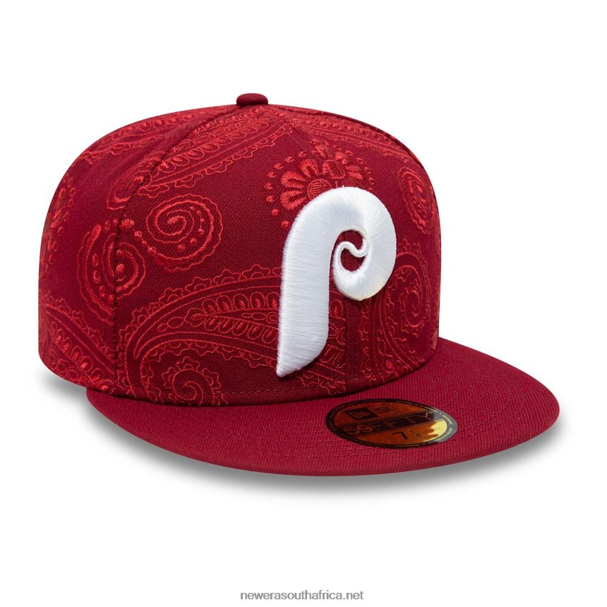 Philadelphia Phillies MLB Swirl Red 59FIFTY Fitted Cap New Era TRBRBN587