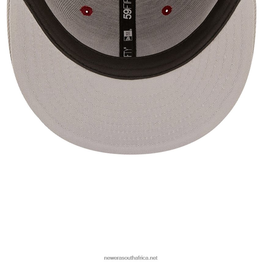 Philadelphia Phillies NE Letterman Dark Red 59FIFTY Fitted Cap New Era TRBRBN525