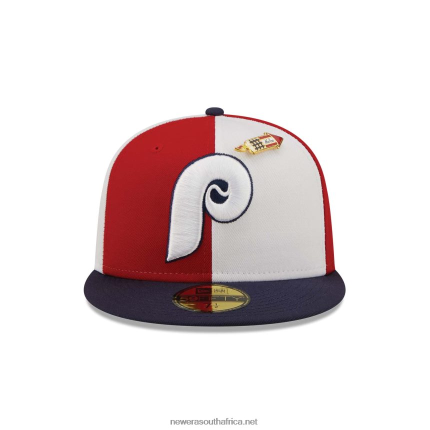 Philadelphia Phillies Pinwheel Americana Red 59FIFTY Fitted Cap New Era TRBRBN480