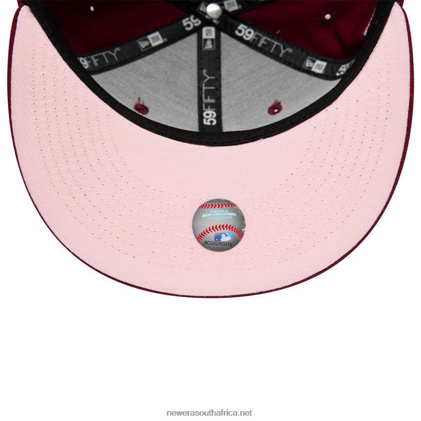 Philadelphia Phillies Side Patch Bloom Red 59FIFTY Fitted Cap New Era TRBRBN541