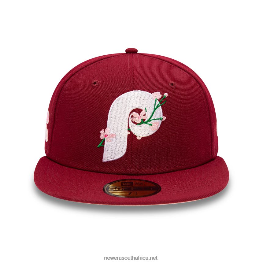 Philadelphia Phillies Side Patch Bloom Red 59FIFTY Fitted Cap New Era TRBRBN541