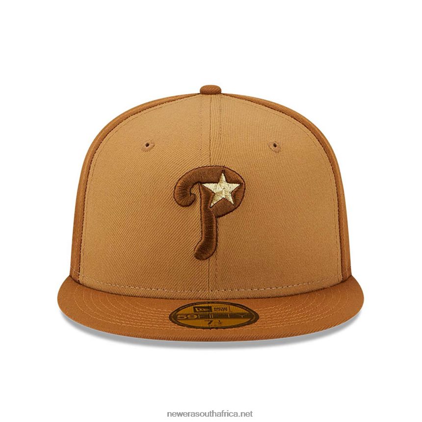 Philadelphia Phillies Tri Tone Brown 59FIFTY Fitted Cap New Era TRBRBN11