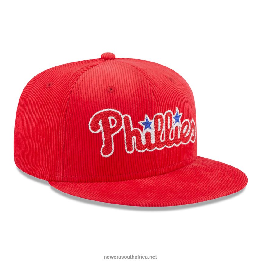 Philadelphia Phillies Vintage Cord Red 59FIFTY Fitted Cap New Era TRBRBN75