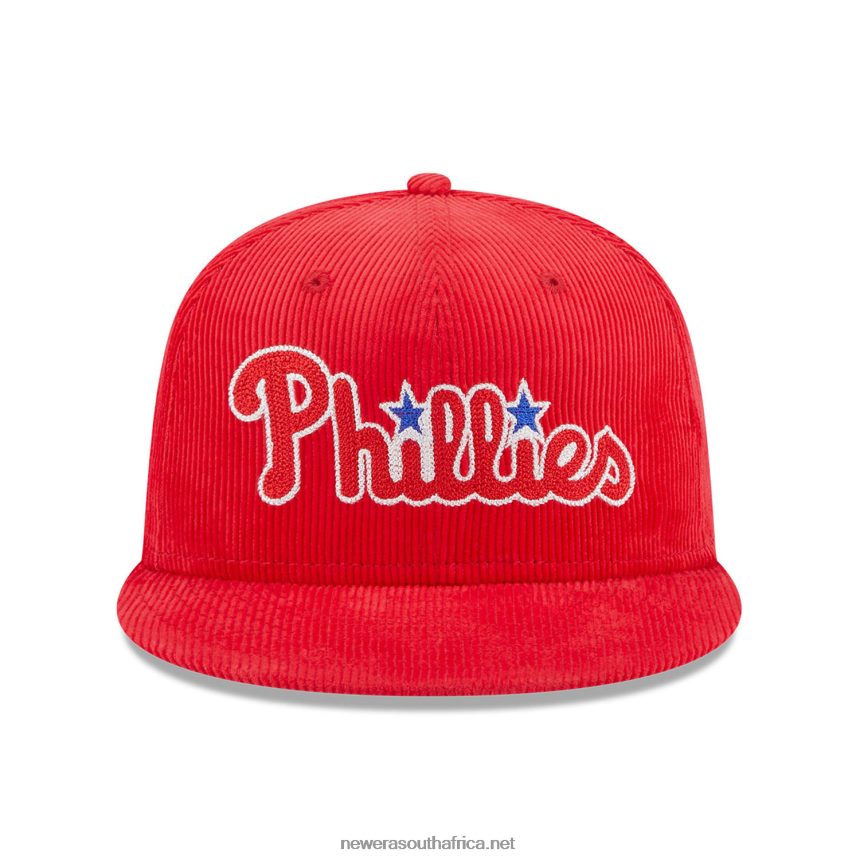 Philadelphia Phillies Vintage Cord Red 59FIFTY Fitted Cap New Era TRBRBN75