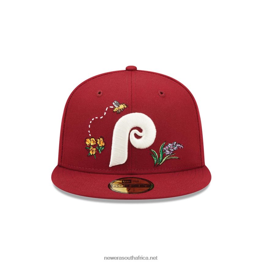 Philadelphia Phillies Watercolour Floral Red 59FIFTY Cap New Era TRBRBN1135
