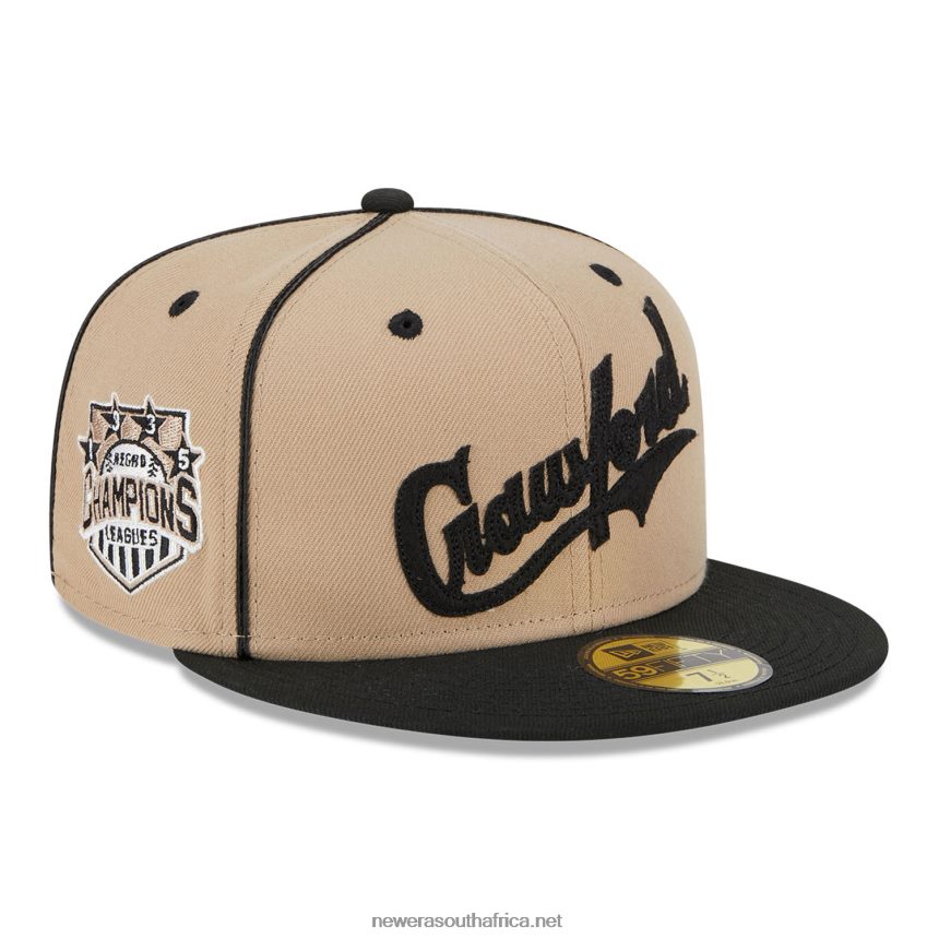 Pittsburgh Crawfords Negro League Beige 59FIFTY Fitted Cap New Era TRBRBN920