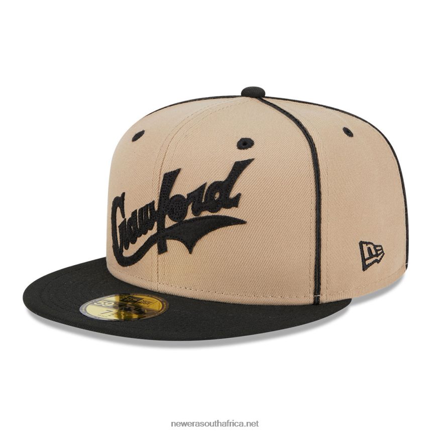 Pittsburgh Crawfords Negro League Beige 59FIFTY Fitted Cap New Era TRBRBN920
