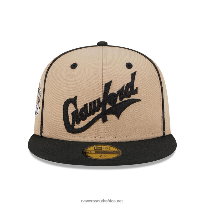 Pittsburgh Crawfords Negro League Beige 59FIFTY Fitted Cap New Era TRBRBN920