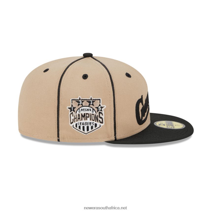 Pittsburgh Crawfords Negro League Beige 59FIFTY Fitted Cap New Era TRBRBN920
