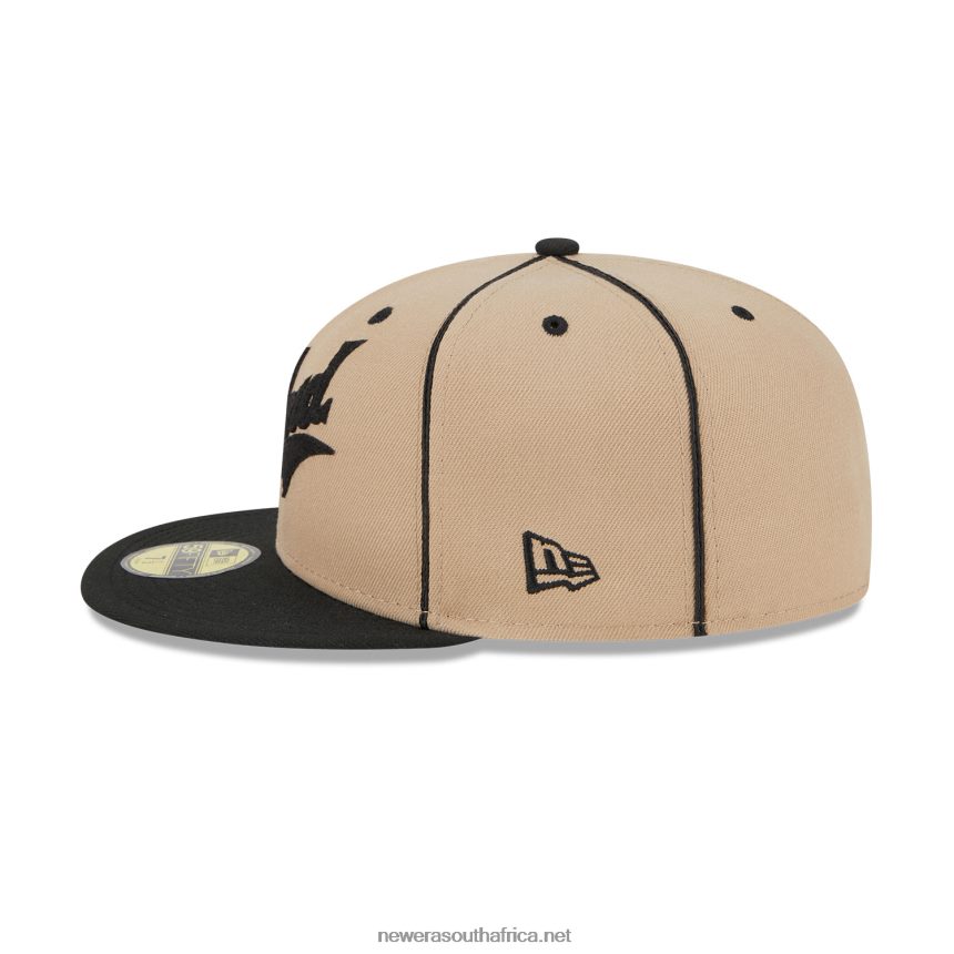 Pittsburgh Crawfords Negro League Beige 59FIFTY Fitted Cap New Era TRBRBN920