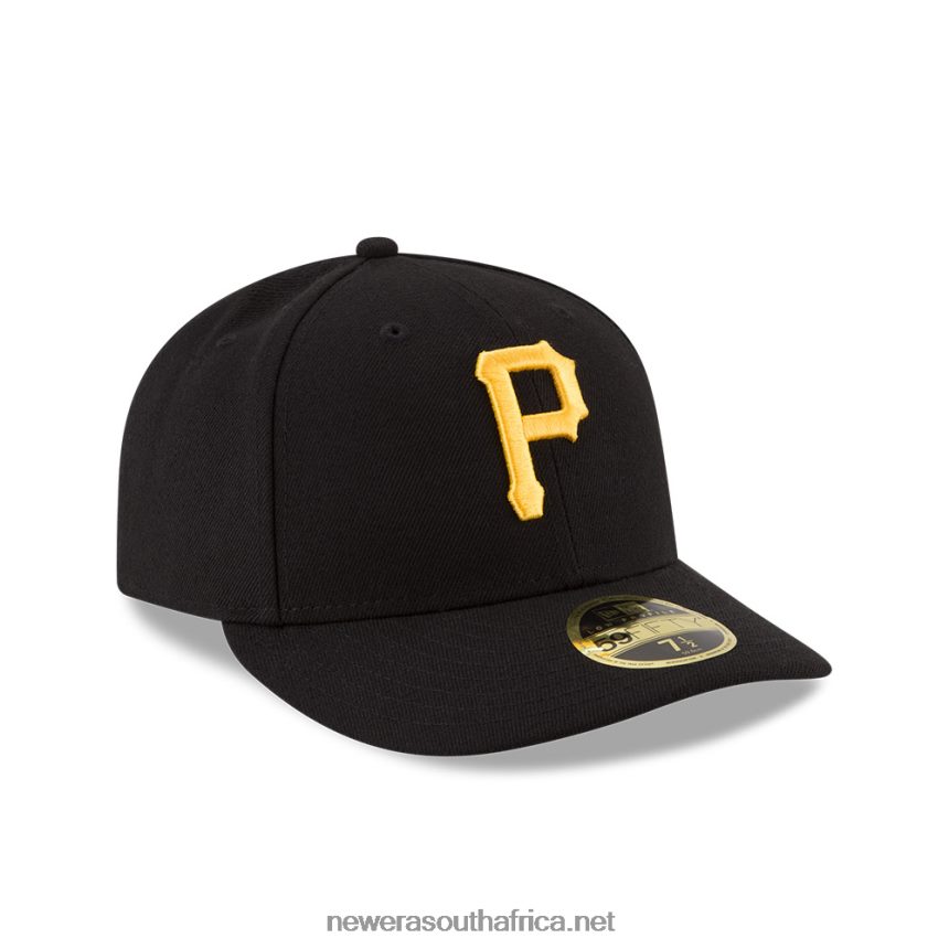 Pittsburgh Pirates Authentic Collection Black Low Profile 59FIFTY Fitted Cap New Era TRBRBN853