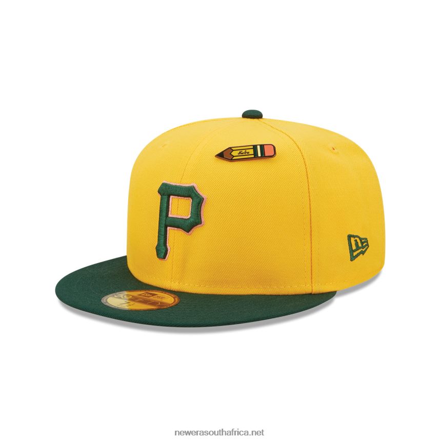 Pittsburgh Pirates Back to School Yellow 59FIFTY Fitted Cap New Era TRBRBN841