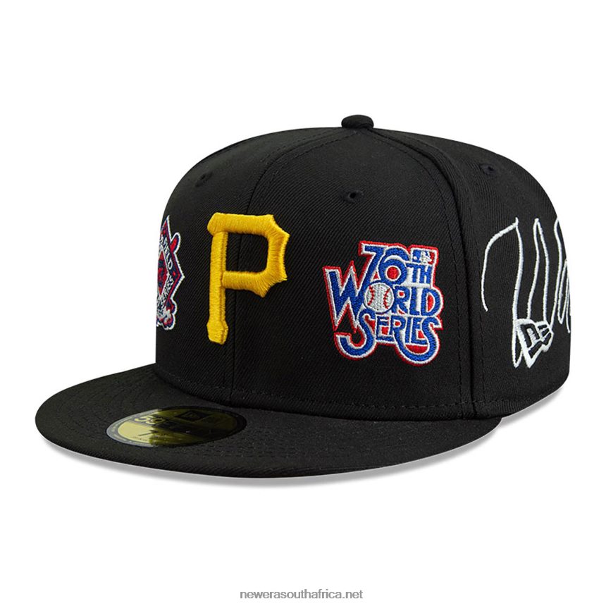 Pittsburgh Pirates Historic Champs Black 59FIFTY Fitted Cap New Era TRBRBN460