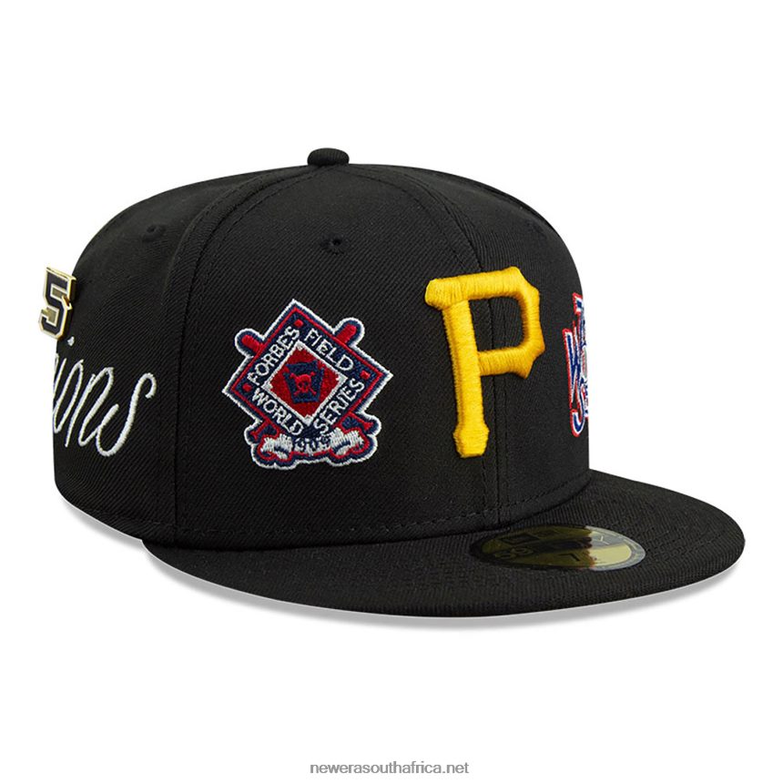 Pittsburgh Pirates Historic Champs Black 59FIFTY Fitted Cap New Era TRBRBN460