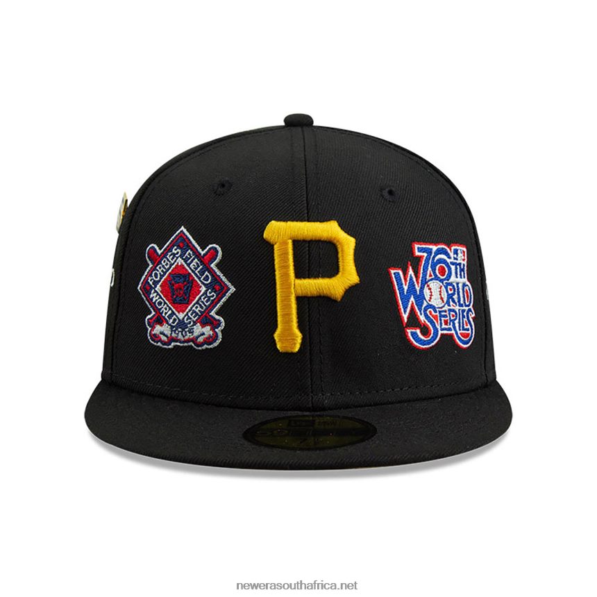 Pittsburgh Pirates Historic Champs Black 59FIFTY Fitted Cap New Era TRBRBN460