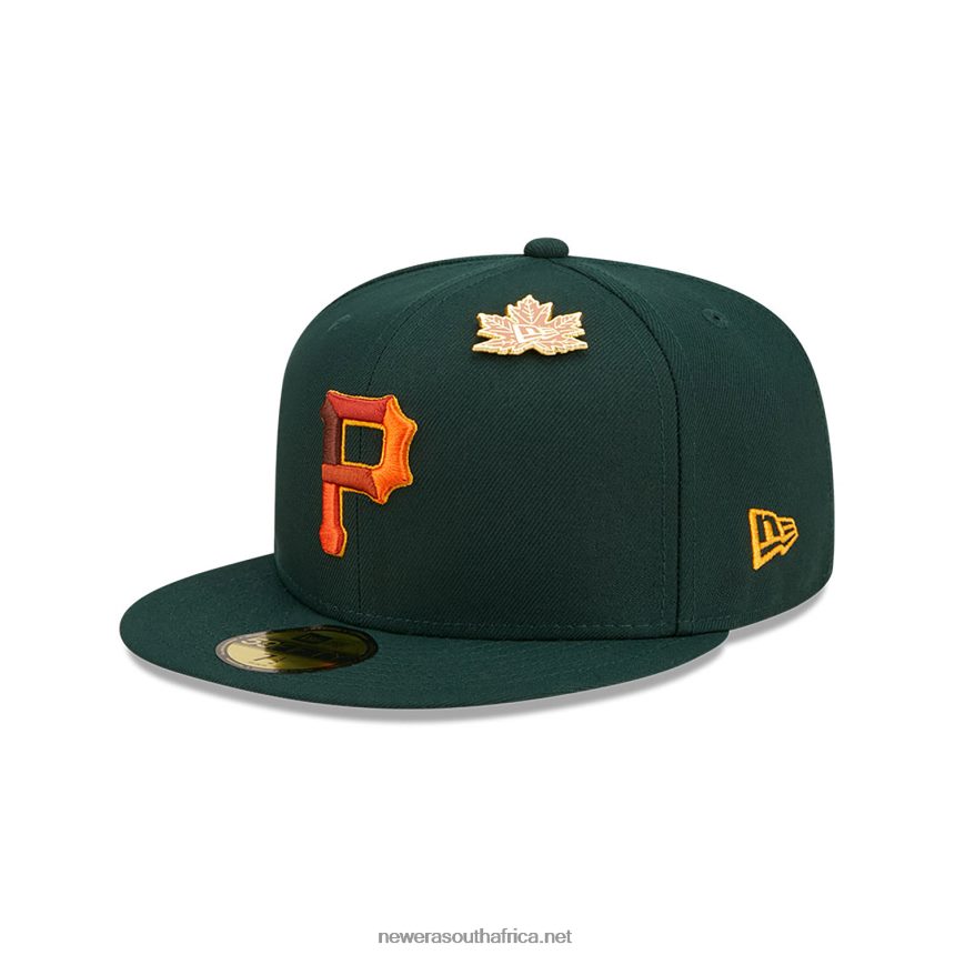 Pittsburgh Pirates Leafy Dark Green 59FIFTY Fitted Cap New Era TRBRBN832