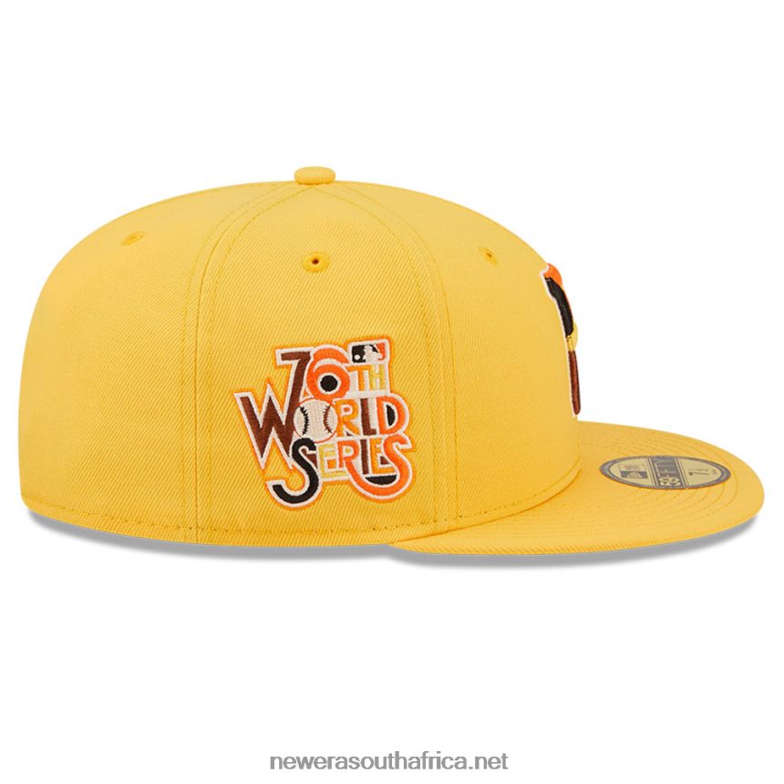 Pittsburgh Pirates MLB Butterfly Yellow 59FIFTY Fitted Cap New Era TRBRBN736