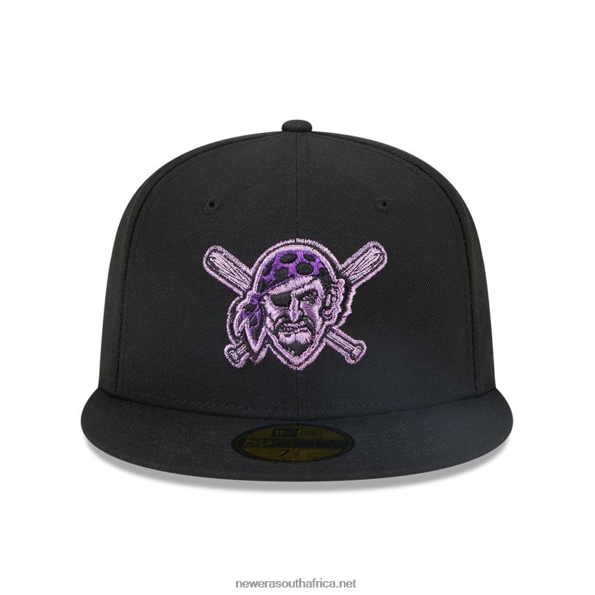 Pittsburgh Pirates Metallic Pop Black 59FIFTY Fitted Cap New Era TRBRBN128