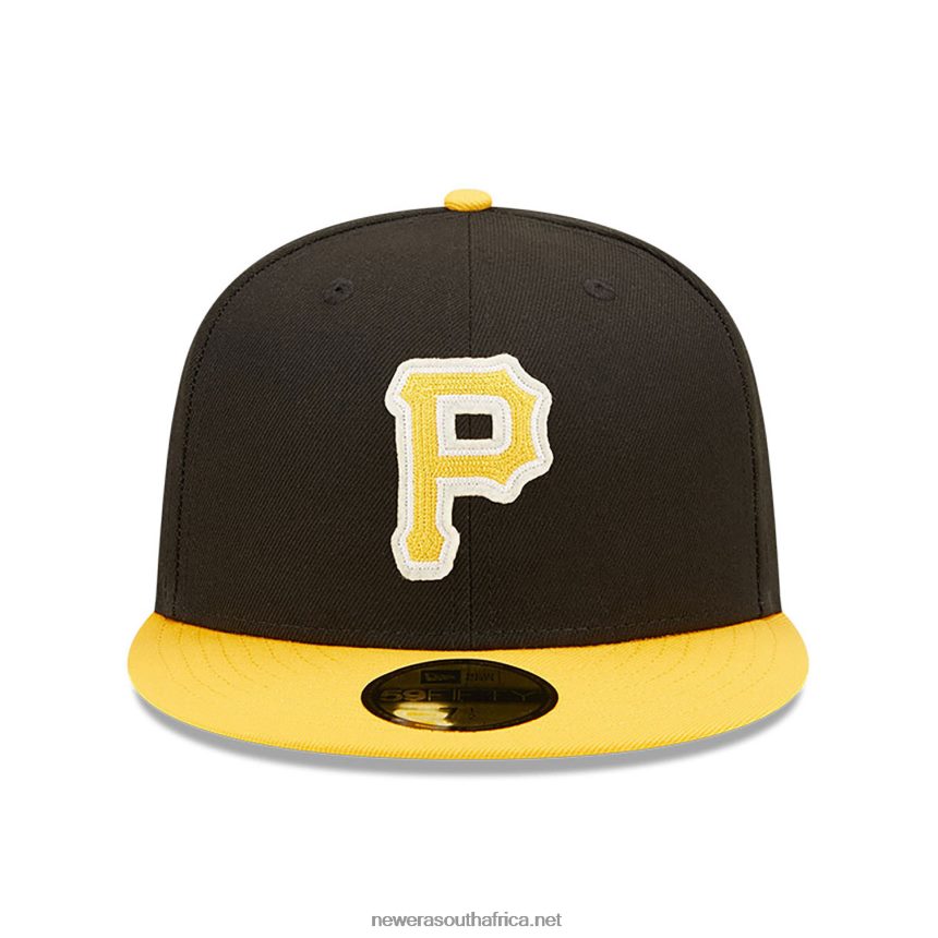 Pittsburgh Pirates NE Letterman Black 59FIFTY Fitted Cap New Era TRBRBN278