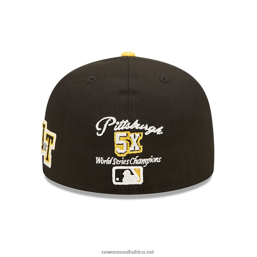 Pittsburgh Pirates NE Letterman Black 59FIFTY Fitted Cap New Era TRBRBN278