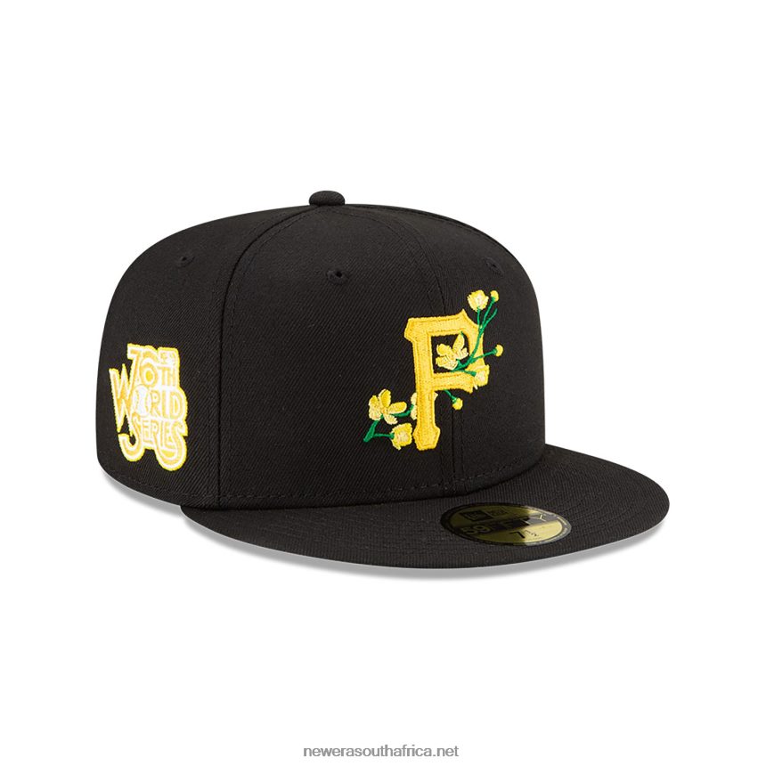 Pittsburgh Pirates Side Patch Bloom Black 59FIFTY Fitted Cap New Era TRBRBN602