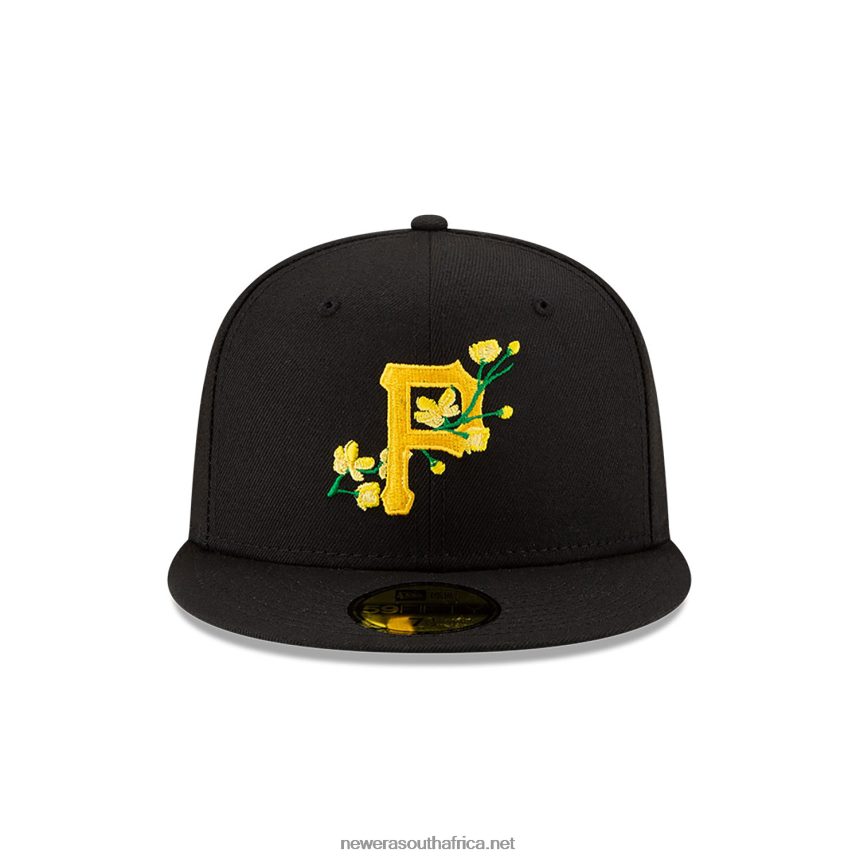 Pittsburgh Pirates Side Patch Bloom Black 59FIFTY Fitted Cap New Era TRBRBN602