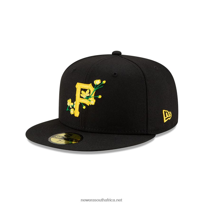 Pittsburgh Pirates Side Patch Bloom Black 59FIFTY Fitted Cap New Era TRBRBN602