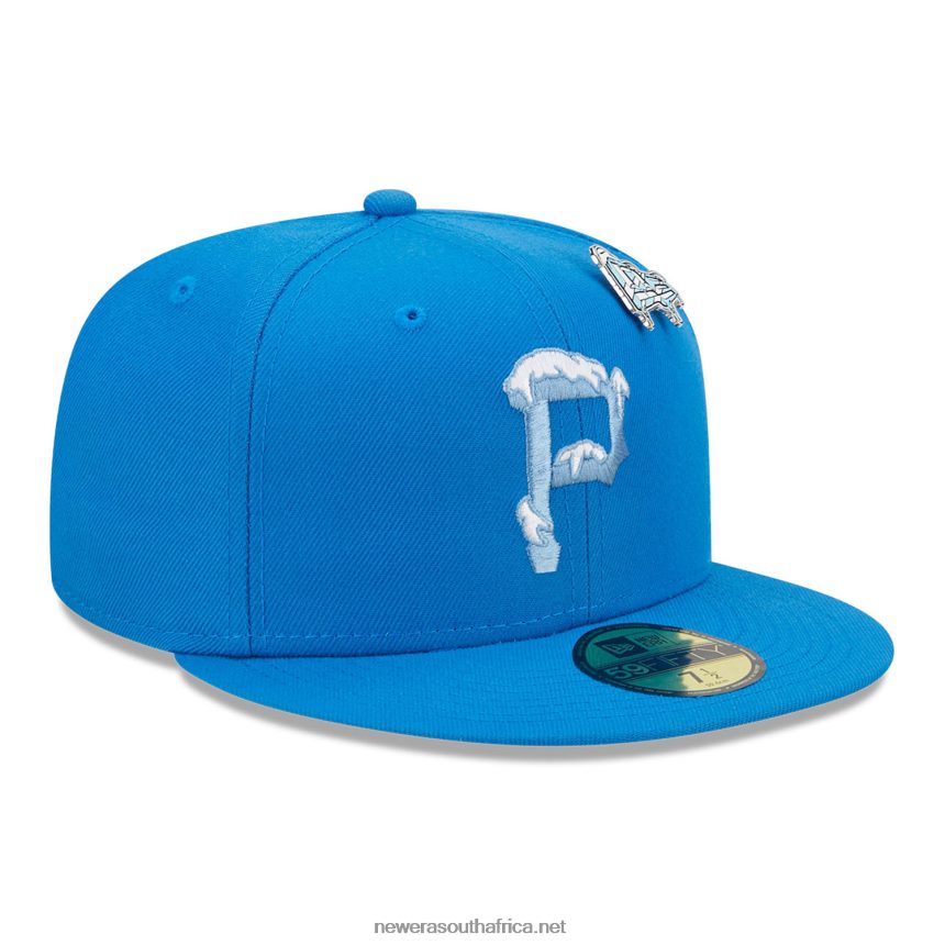 Pittsburgh Pirates Snow Day Blue 59FIFTY Fitted Cap New Era TRBRBN755