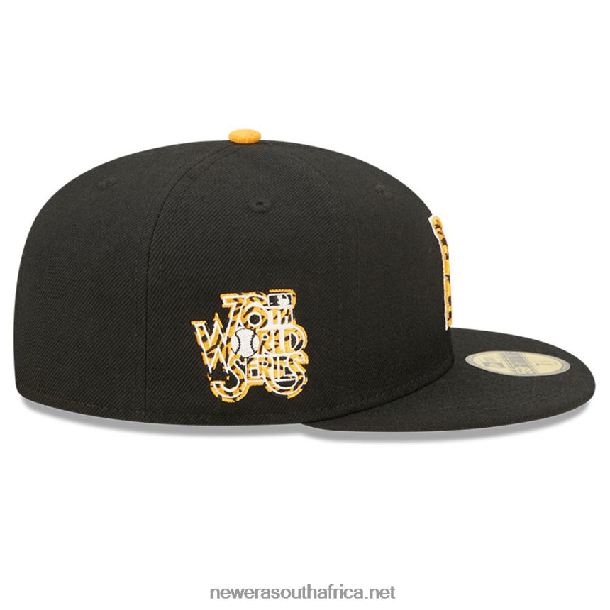 Pittsburgh Pirates Tiger Fill Black 59FIFTY Fitted Cap New Era TRBRBN58