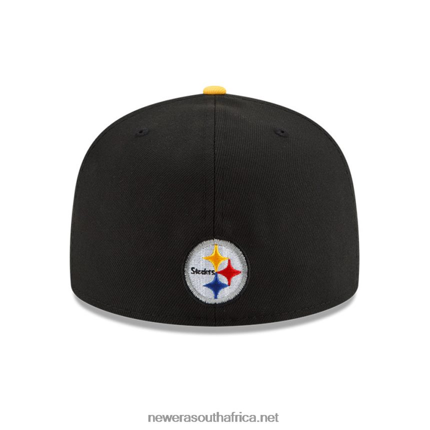 Pittsburgh Steelers NFL Draft Black 59FIFTY Fitted Cap New Era TRBRBN732