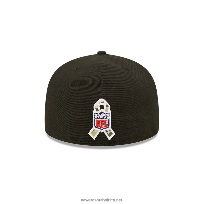 Pittsburgh Steelers NFL Salute to Service Black 59FIFTY Fitted Cap New Era TRBRBN583